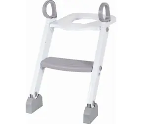FreeON Záchodové prkénko se žebříkem bílá/šedá / od 3 let / do 50 kg