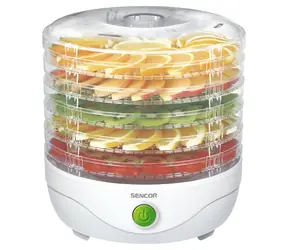 SENCOR SFD 750WH bílá / Sušička ovoce / 250 W / Průměr síta: 23 cm 