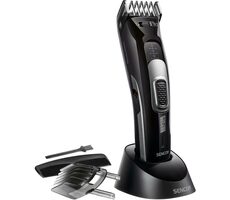 SENCOR SHP 4501BK / Aku zastřihovač vlasů / Provoz až 40 minut / 2 nástavce / 3-35 mm