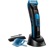 SENCOR SHP 4502BL / Aku zastřihovač vlasů / Provoz až 40 minut / 2 nástavce / 3-35 mm