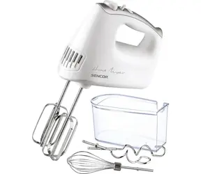 SENCOR SHM 5206WH-EUE3 bílá / Ruční šlehač / 500 W / 5 rychlostí / hnětací & šlehací metly