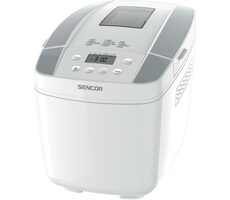 SENCOR SBR 0770WH bílá / Domácí pekárna / 800 W / 1.2kg / 3 stupně propečení / 10 programů