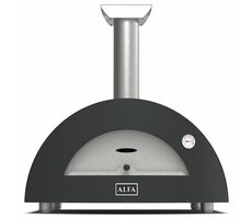 Alfa Forni Moderno 2 šedá / Pec na pizzu / 500 °C / 60 x 40 cm / na dřevo 