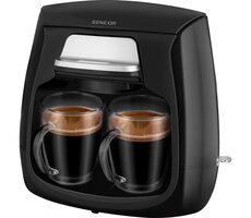SENCOR SCE 2100BK černá / Kávovar na překapávanou kávu / 500 W / 2 šálky