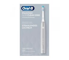 Oral-B Pulsonic Slim Clean 2000 bílá / Elektrický zubní kartáček / 78.000 ot-min / 2 režimy 