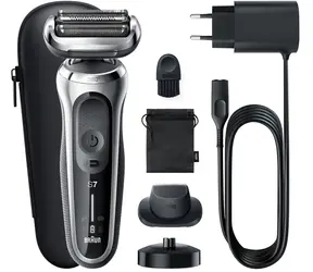 Braun 71-S4200cs černá / Elektrický holící strojek / Wet&Dry / Li-ion baterie / voděodolný 