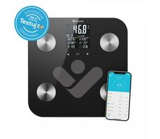 TrueLife FitScale W6 BT černá / Chytrá osobní váha / do 180 kg / LCD displej / mobilní aplikace 