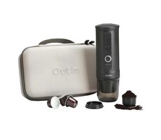 Outin Nano Portable Coffee Maker Set šedá / Přenosný kávovar na espresso + ochranné pouzdro / 7500mAh