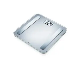 Beurer BF183 stříbrná / diagnostická váha / LCD / BMI / max 180 kg / 1x 3V CR2032
