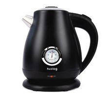 Huslog Rychlovarná konvice s teploměrem černá / 2200W / 1.7 L / otočná základna 360°