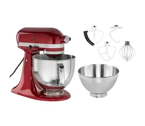 KitchenAid 5KSM175PSECA červená metalíza / Kuchyňský robot Artisan / 300W / 4.8 l / 10 rychlostí / planetární systém