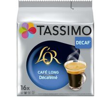 Jacobs L'OR Lungo Decaf Tassimo 16 ks / Kapslová káva / Bez kofeinu 