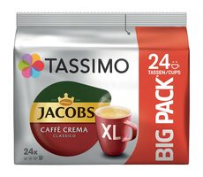 Jacobs CAFFE Crema Classico XL Tassimo 24 ks / Kapslová káva 