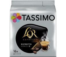 Jacobs L'OR Espresso Ristretto Tassimo 16 ks / Kapslová káva 