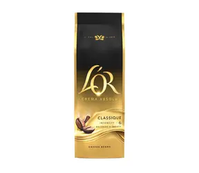 L'OR Crema Absolu Classique 500g / Zrnková káva / směs Arabica a Robusta 