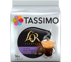 Jacobs L'OR Espresso Lungo Profondo Tassimo 16 ks / Kapslová káva 