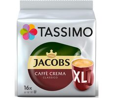 Jacobs Caffé Crema Classico Tassimo XL 16 ks / Kapslová káva 