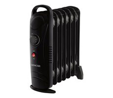 SENCOR SOH 2107BK černá / Olejový radiátor / 700W / 7 žeber