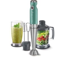 SENCOR SHB 5601GR-EUE3 zelená / Tyčový mixér / 1200 W / 20 rychlostí / nádoba 800 ml / sekáček 1250 ml