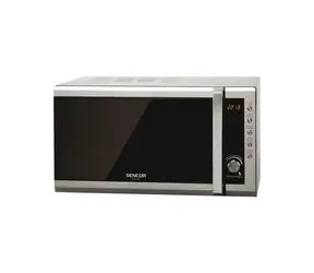 Rozbaleno - SENCOR SMW 6001DS stříbrná / Mikrovlnná trouba / 700W / 20L  / rozbaleno