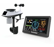 TechniSat iMETEO X6 černá / Meteorologická stanice / velký barevný LCD displej / teplota / vlhkost 