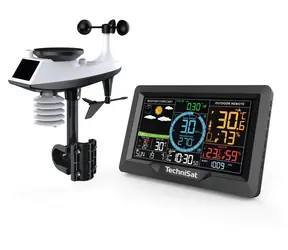 TechniSat iMETEO X6 černá / Meteorologická stanice / velký barevný LCD displej / teplota / vlhkost 