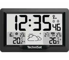 TechniSat iMETEO 300 černá / Meteostanice / LCD displej / teplota / vlhkost / 2x AA / 2x AAA