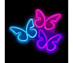2Kids Toys LED NEON LIGHT lampička Motýli
