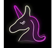 2Kids Toys LED NEON LIGHT lampička Jednorožec růžovobílý