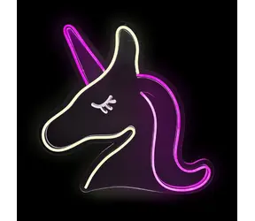 2Kids Toys LED NEON LIGHT lampička Jednorožec růžovobílý