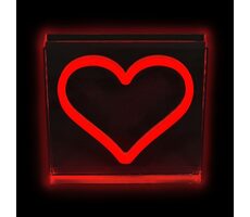 2Kids Toys LED NEON LIGHT lampička Srdce červené