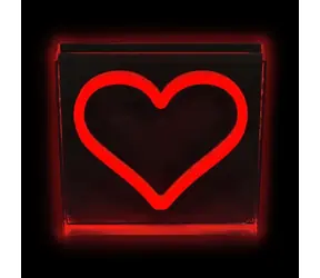 2Kids Toys LED NEON LIGHT lampička Srdce červené