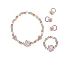 Little Dutch Sada dřevěných šperků Květiny / od 3 let