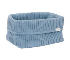 Little Dutch Košík pletený velký Pure Denim Blue