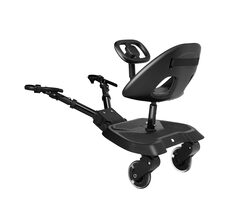 KikkaBoo Stupátko ke kočárku se sedátkem Ally XL Black / do 20 kg / od 15 měsíců