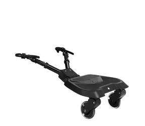 KikkaBoo Stupátko ke kočárku Ally Black / do 20 kg / od 15 měsíců