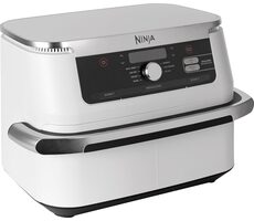 NINJA AF500EUWH bílá /dualní horkovzdušná fritéza / 2470W / 10.4 l / 7 programů