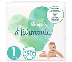 Pampers Harmonie 2-5 kg (50ks) / Pleny / Velikost 1 (2-5 kg)