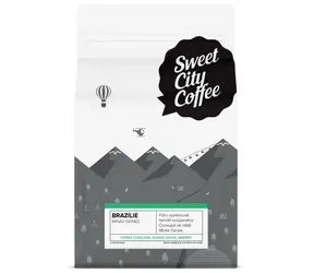 Sweet City Coffee Brazílie Santos 250 g / Zrnková káva 