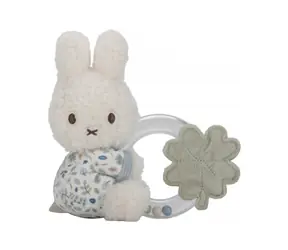 Little Dutch Chrastítko s korálky králíček Miffy Lucky Leaves / od narození