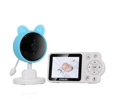 EVOLVEO Baby Monitor N3 Dětská chůvička modrá / 2.8" TFT / mikrofon / repro