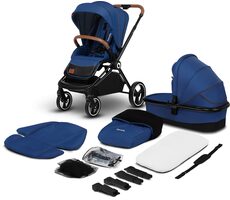 LIONELO Kočárek kombinovaný Mika 2v1 Blue Navy