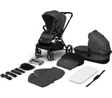 LIONELO Kočárek kombinovaný Mika 2v1 Grey Graphite