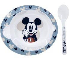 STOR Miska se lžičkou Mickey Mouse