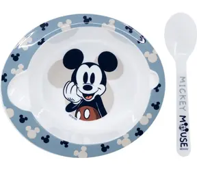 STOR Miska se lžičkou Mickey Mouse