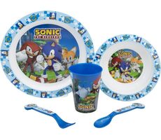 STOR Dětská jídelní sada 5v1 Sonic