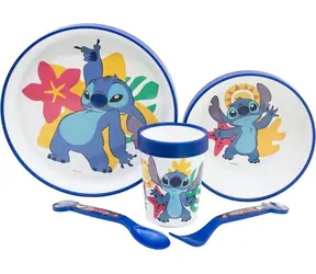 STOR Dětská jídelní sada 5v1 Stitch