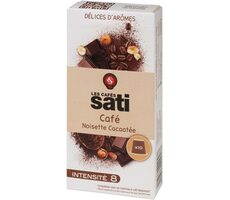 Les Cafés Sati Cacao Hazelnut Nespresso 10 ks / Kapslová káva 