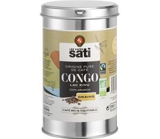 Les Cafés Sati Congo Bio Fairtrade 225 g / Zrnková káva / 100% Arabica 