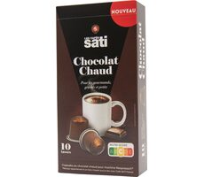 Les Cafés Sati Chocolat Chaud Nespresso 10 ks / Kpaslová čokoláda 
